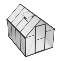 Serre Essential Étroit Noire 225 cm – Polycarbonate