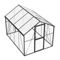 Serre Premium Noire 307 cm – Verre/Polycarbonate
