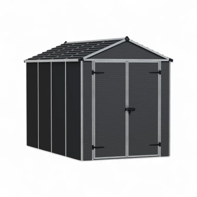 Abri de jardin Rubicon 5,6 m² – Gris foncé Abri de jardin Rubicon 5,6 m² – Gris foncé