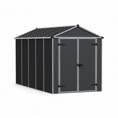 Abri de jardin Rubicon 7,0 m² – Gris foncé Abri de jardin Rubicon 7,0 m² – Gris foncé