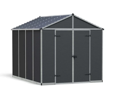 Abri de jardin Rubicon 7,2 m² – Gris foncé Abri de jardin Rubicon 7,2 m² – Gris foncé