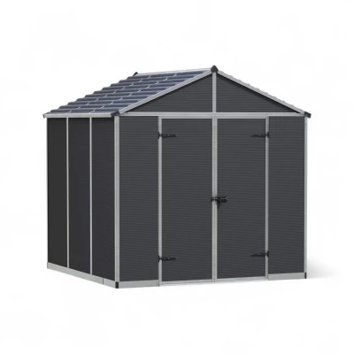 Abri de jardin Rubicon 5,4 m² – Gris foncé Abri de jardin Rubicon 5,4 m² – Gris foncé