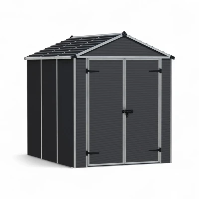 Abri de jardin Rubicon 4,2 m² – Gris foncé Abri de jardin Rubicon 4,2 m² – Gris foncé