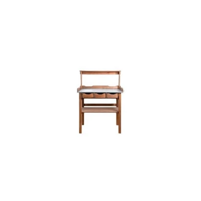 Table de rempotage avec étagère marron Table de rempotage avec étagère marron