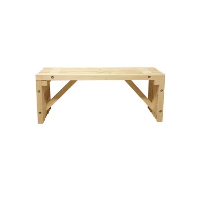 Banc en lattes naturel 120 cm FSC 100% Banc en lattes naturel 120 cm FSC 100%