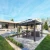 Pavillon Dallas 4,2 x 4,2 m – Gris anthracite