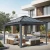 Pavillon Dallas 4,2 x 4,8 m – Gris anthracite