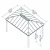 Pavillon Dallas 4,2 x 6 m – Gris anthracite