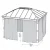 Ensemble rideaux lot de 4 pour Dallas 4,2 x 4,8 m