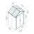 Abri de jardin Rubicon 2,8 m² – Gris foncé