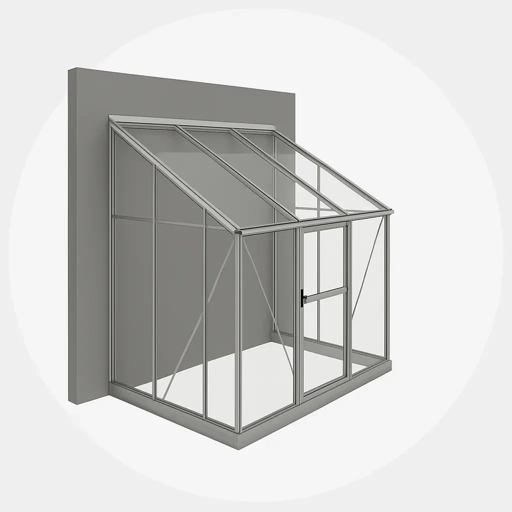 LEAN to greenhouse